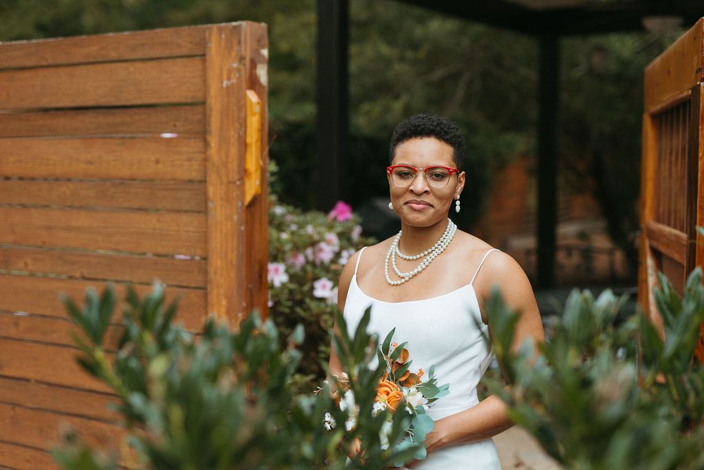 Morgan and Erin, captured candidly on their wedding day