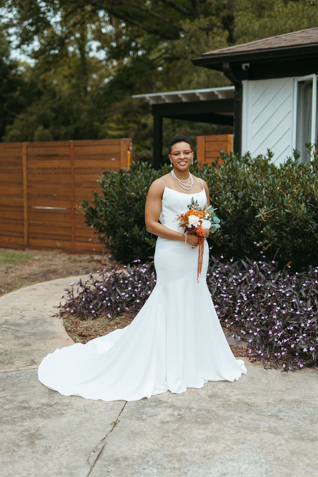 Morgan and Erin, captured candidly on their wedding day