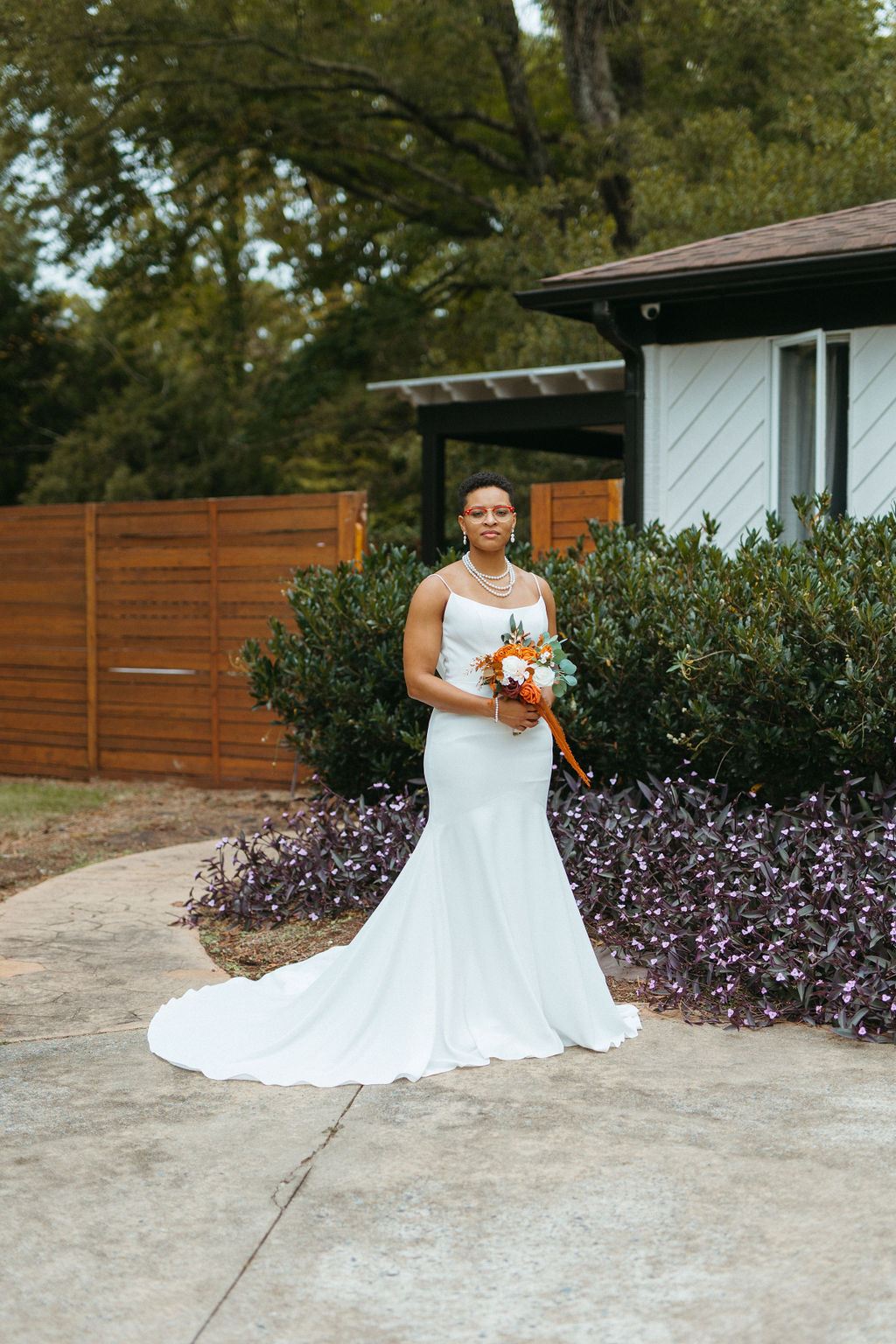 candid moment from Morgan and Erin's wedding day