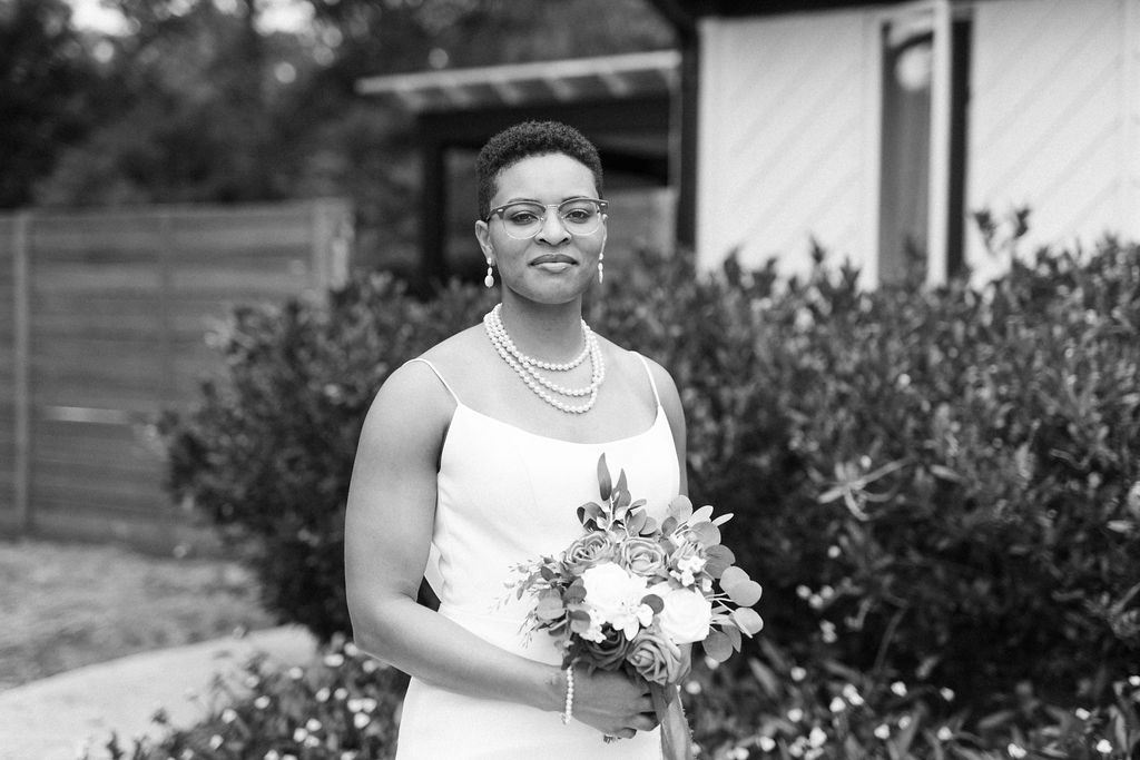 Morgan and Erin, captured candidly on their wedding day