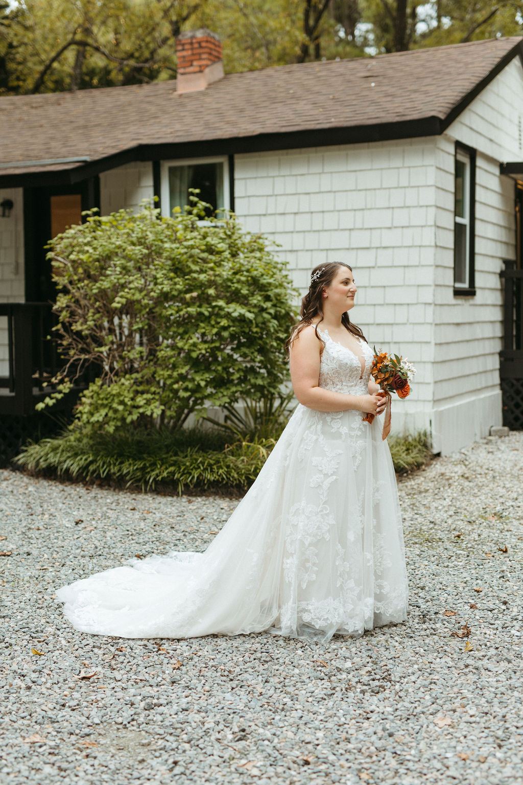 Morgan and Erin during their wedding celebration