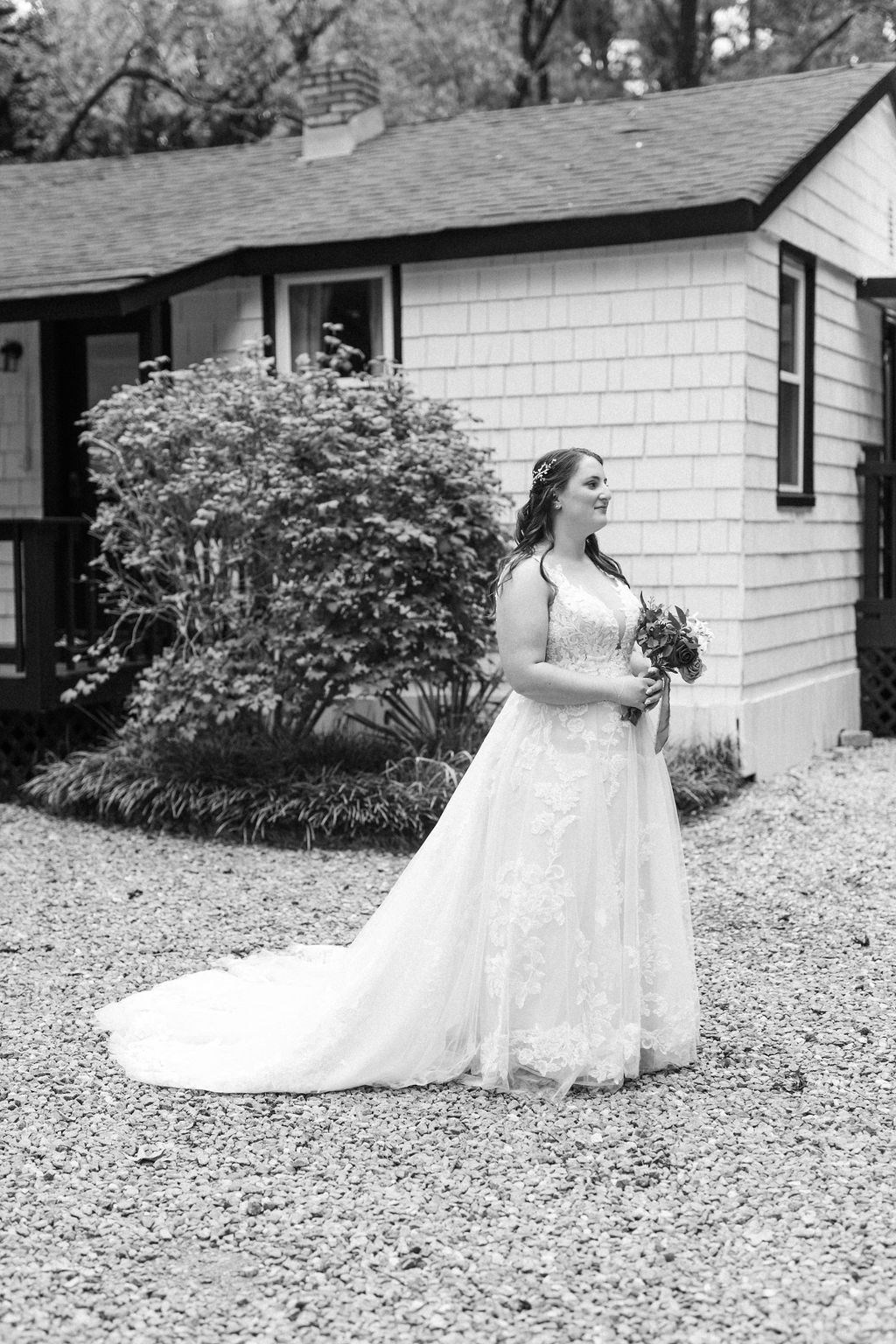 a quiet moment from Morgan and Erin's wedding