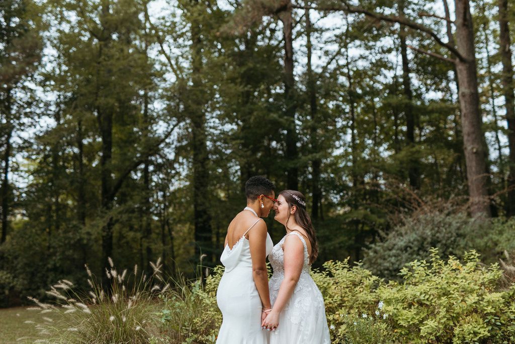 Morgan and Erin during their wedding portrait session