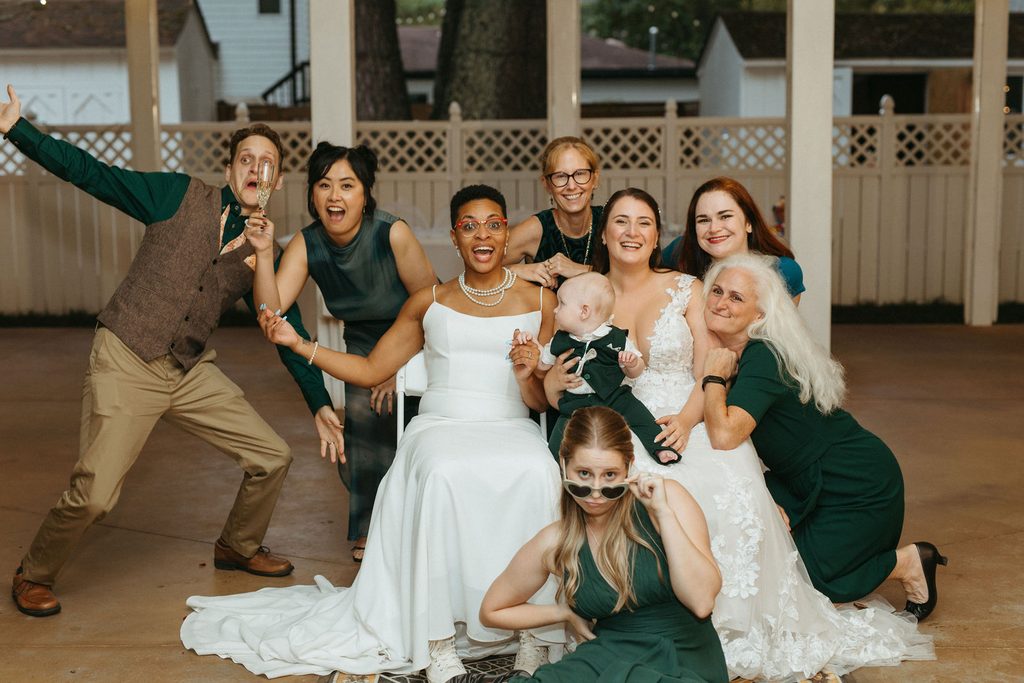 Toasts and laughter at Morgan and Erin's reception