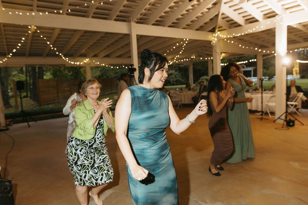 Dancing at Morgan and Erin's wedding reception